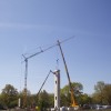 Der Bau ist bereits in vollem Gange.