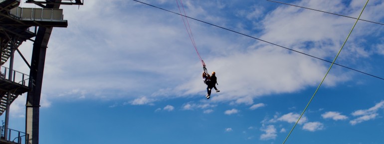 Spektakuläre Riesenschaukel: Am neuen Skyloop gibt es auch eine GiantSwing unterhalb der Aussichtsplattform.