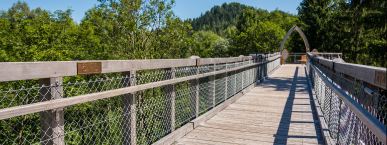 Auf dem Weg überquerst du die Grenze zu Österreich.
