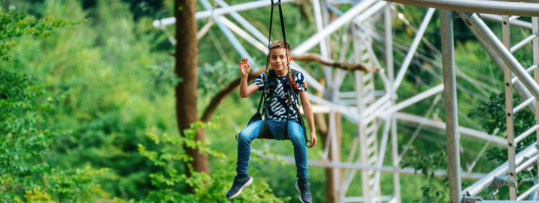 Auch für Kinder ist die BaumSchwebeBahn geeignet.