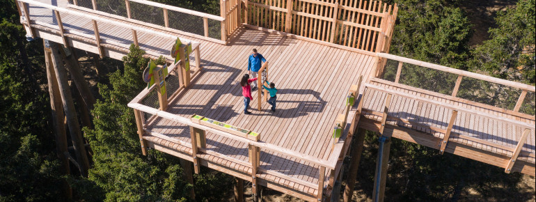 Rund um die Natur und die Umgebung drehen sich die Wissensstationen entlang des Weges.