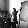 Die Dauerausstellung widmet sich jüdischen Schulen: Im Bild zu sehen ist ein Hebräisch-Unterricht in einer jüdischen Schule in München 1946