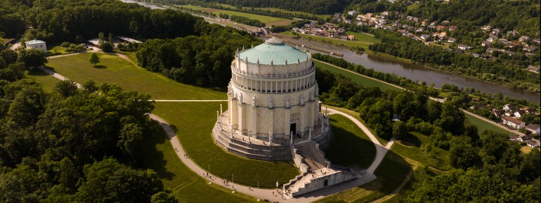 Befreiungshalle Kelheim, Luftaufnahme