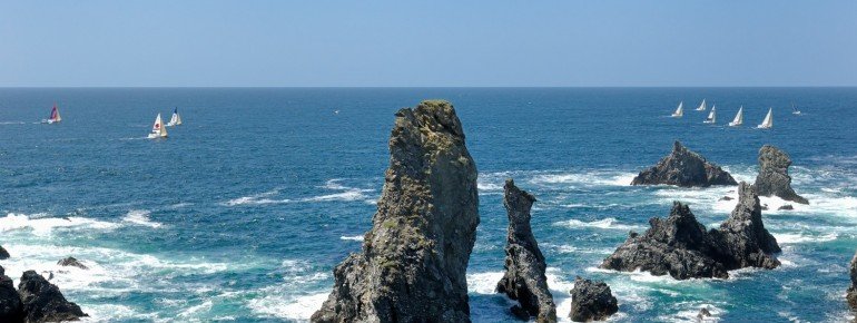 Segelboote vor dem Port Coton