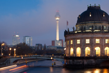Das Bode-Museum liegt auf der Spitze der Berliner Museumsinsel.