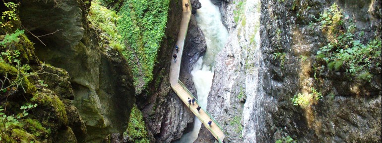 Die Breitachklamm aus der Vogelperspektive
