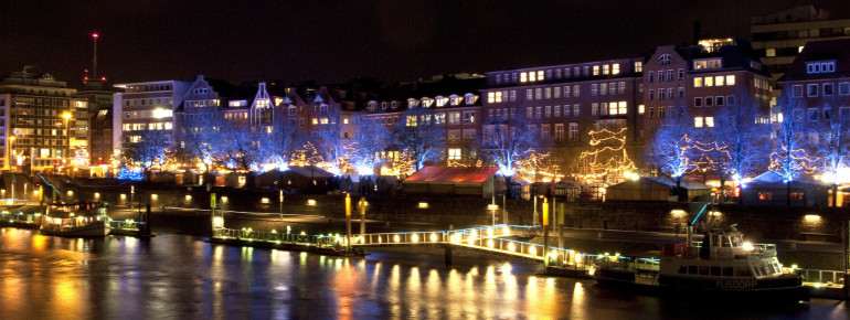 An der Weserpromenade findest du den Schlachte-Zauber.