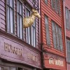 Detailaufnahme der Holzarchitektur