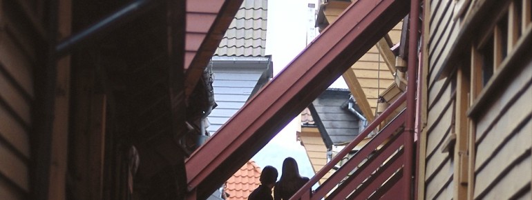 In den engen Gassen des Viertels