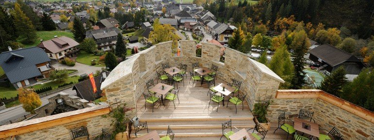 Eine tolle Aussicht von der Burg auf die Umgebung.