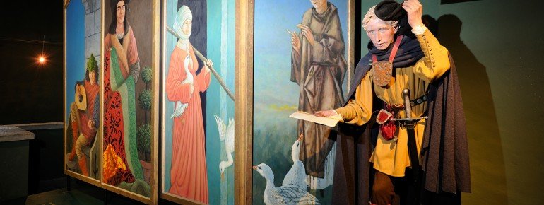 Blick in die Ausstellung auf der Burg