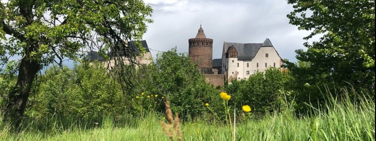 Auf über 60 Metern Höhe thront die Burg Mildenstein über der Freiburger Mulde.