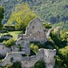 Burgruine Hohenurach: Seit 1765 Ruine und das Wahrzeichen Bad Urachs.