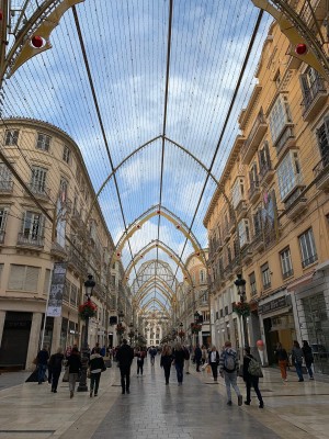 Aufgrund der hohen Ladenmieten zählt die Calle Larios zur drittteuersten Einkaufsmeile Spaniens.
