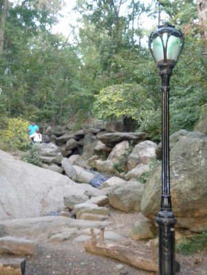 Steinige Landschaft im Central Park