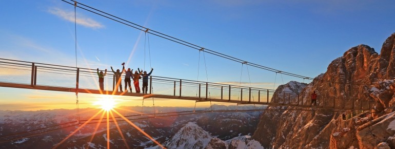 Sonnenuntergang am Dachstein