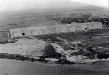 Luftaufnahme des Bunkers aus dem Jahr 1951