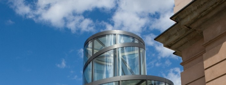 Im Pei-Bau finden die Sonderausstellungen statt.