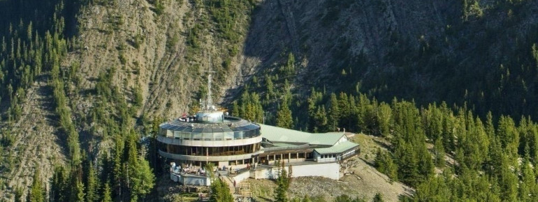 Die Bergstation der Lake Louise Seilbahn