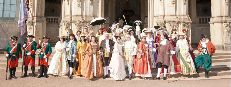 Im Dresdner Zwinger finden auch immer wieder Veranstaltungen statt.
