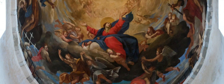 Das Deckenfresko des Doms