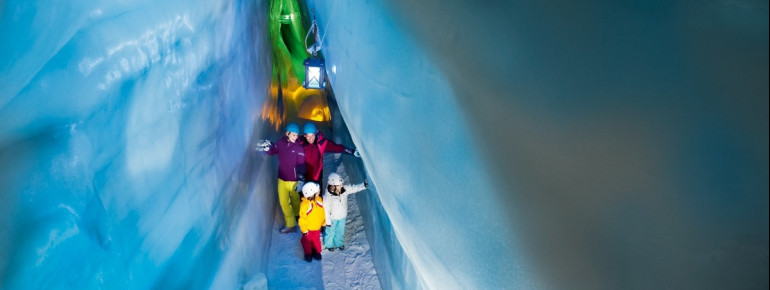 Die Blaue Kammer gehört zu den Highlights im Natur Eis Palast.