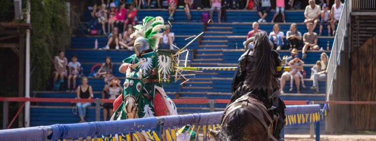Es ist das Highlight für die kleinen Mittelalterenthusiasten: das Rittertunier in der Arena