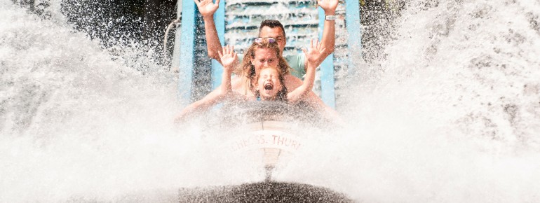 Die Wildwasserbahn gehört zu den Highlights des Erlebnisparks.