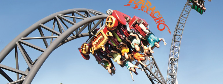 Die Katapult-Achterbahn Karacho beschleunigt von 0 auf 100 km/h in nur 1,6 Sekunden.