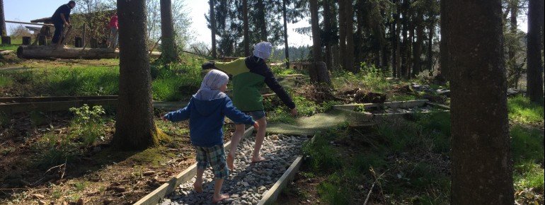 Der Barfußpfad in Voglsam.