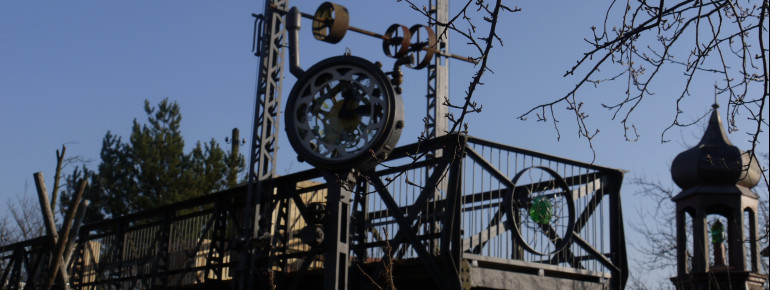 Die Luftfahrtbrücke in der Erlebniswelt Flederwisch Furth im Wald.