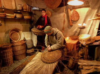 Eine der vielen Besonderheiten des Esslinger Mittelaltermarktes ist die Demonstration alter Handwerkskunst.