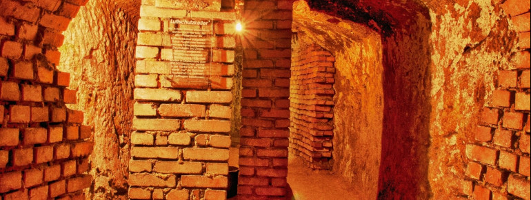 Blick in den Luftschutzkeller