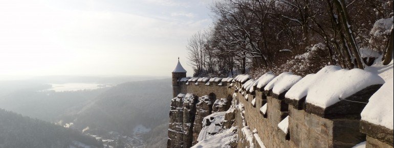 Auch im Winter steht das Leben auf dem Königstein nicht still.