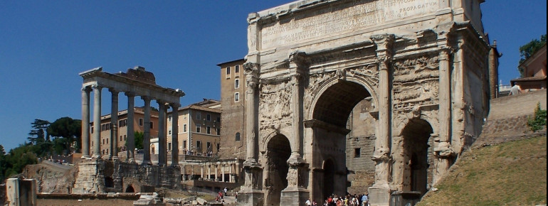 Der Triumphbogen des Septimius Severus