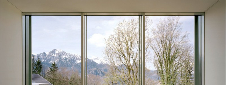 Der Aussichtsraum des Franz Marc Museums schafft die perfekte Symbiose von Kunst und Natur.