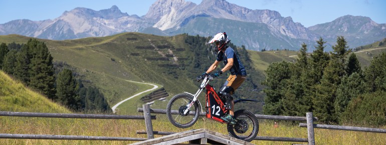 Der E-Trial Parcour der FunSportStation Penken.