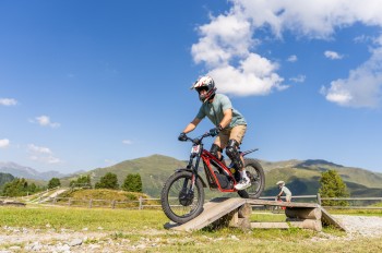 E-Trial Parcours an der FunSportStation Penken