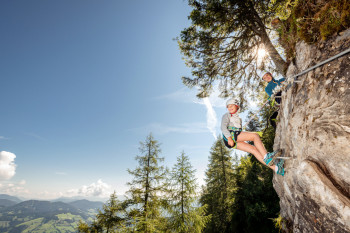 Drachis Klettersteig für Jugendliche & Anfänger am Geisterberg in St. Johann - Alpendorf