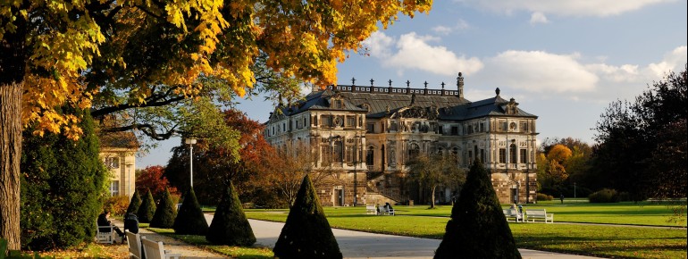 Das Palais im Großen Garten zählt zu den frühesten barocken Schlossbauten Dresdens.