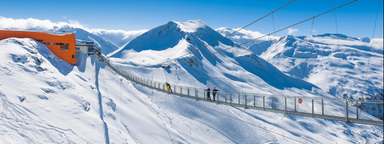 Die Hängebrücke ist ganzjährig begehbar.