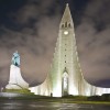 Die Hallgrímskirkja bei Nacht