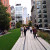 Der High Line Park zieht sich auf 9 Metern Höhe durch die Häuserschluchten der West Side.