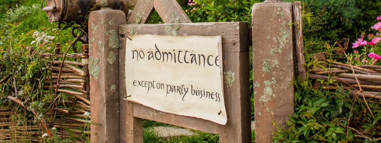 Hier leben die berühmtesten aller Hobbits: Bilbo und Frodo Beutlin