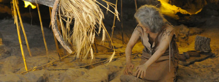 Darstellung menschlicher Geschichte in der Cueva de las Ventanas