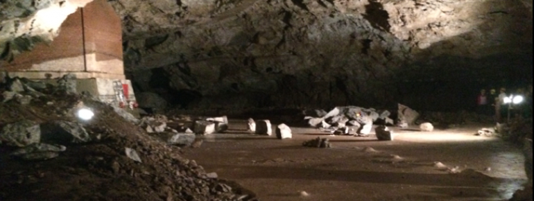 Der "kleine Dom", einer der Teilbereiche der Höhle