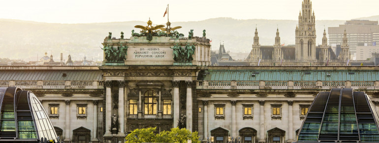 In der Hofburg befindet sich der Amtssitz des Bundespräsidenten.