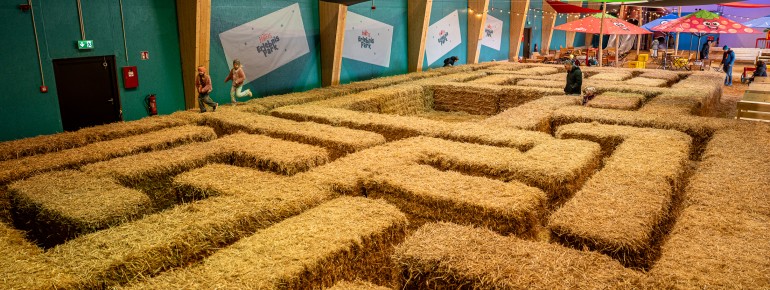 Hofis Strohlabyrinth sorgt gerne mal für Verwirrung.