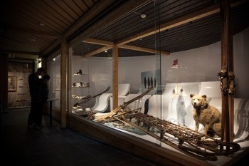 Ausstellungsraum im Skimuseum