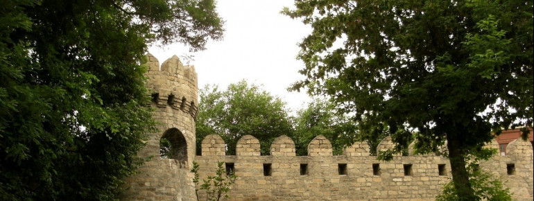 Grüner Teil der alten Stadt